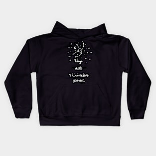 Key phrases of the zodiac signs: Virgo Kids Hoodie